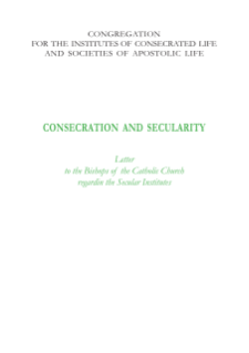 CONSECRATION AND SECULARITY